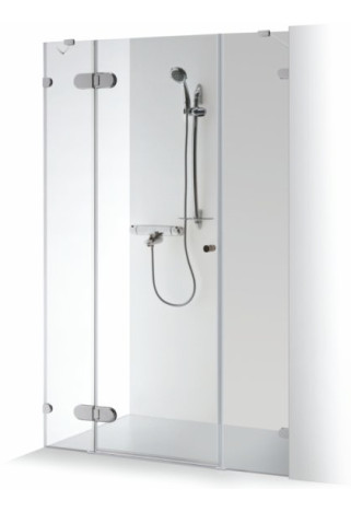 IEVA PLUS shower door with additional wall panel