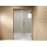 Sauna glass door with additional glass panel S2