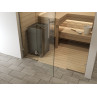 Sauna glass door with 2 additional glass panels S3